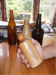 Old bottles found along Takapu Valley