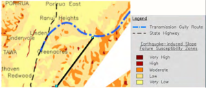 Takapu slope failure map