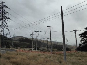 Pylons at Takapu Substation