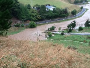 Flooding in Takapu Valley May 2015